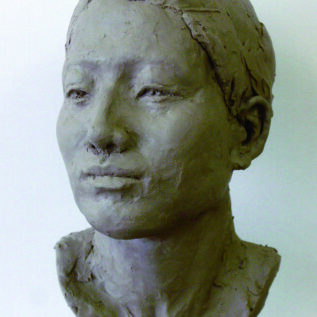 塑像　人物　昼間部生